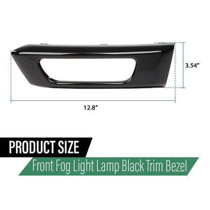 Solid Spare Fit For 14-17 Range Rover Sport Front Bumper Fog Light Bezel Lamp Trim LH RH