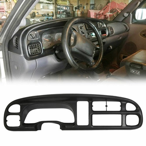 Solid Spare Black Dash Bezel Dashboard Cover For 98-2001 Ram 1500 & 1998-2002 Ram 2500 3500