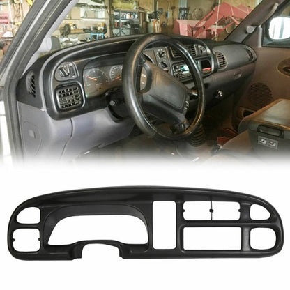 Solid Spare Black Dash Bezel Dashboard Cover For 98-2001 Ram 1500 & 1998-2002 Ram 2500 3500