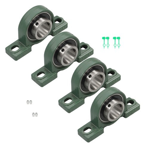 Solid Spare Cast Iron 4* UCP210-32 Pillow Block Mounted Bearing 2" Bore Self-Aligning