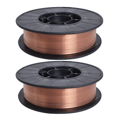 Solid Spare 2 Pack ER70S-6 0.035" (0.9mm) Mild Steel MIG Welding Wire 10-lbs Roll NEW