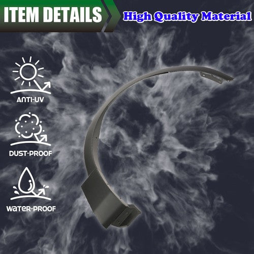 Solid Spare Fit For 11-15 Ford Explorer Front Fender Flare Wheel Arch Molding Left+Right