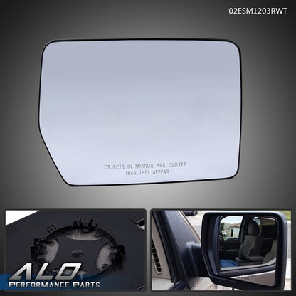 Solid Spare Fit For 2011-2014 Ford F150 Right Hand Passenger Side Mirror Glass Replacement