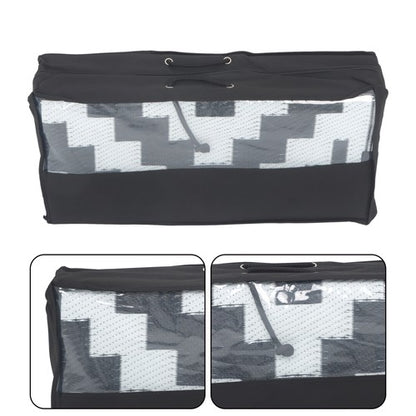 Solid Spare Black & White Outdoor Waterproof Plastic Rug For Camping Outdoor Carpet 8x10ft