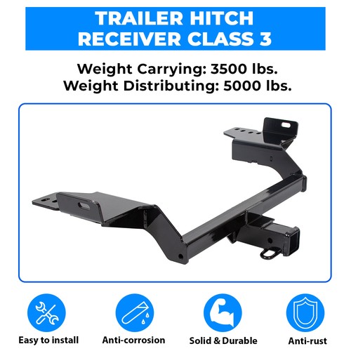Solid Spare For Ford Escape 2013-2019 Class 3 Trailer Hitch Receiver Rear Bumper Towing 2"