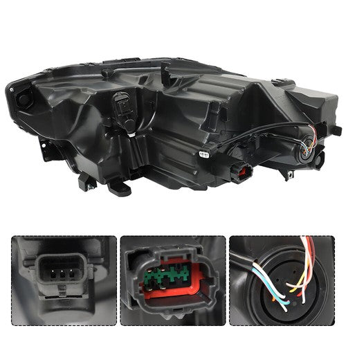 Solid Spare Front For 2021-2023 Nissan Rogue Pair Headlights Air Intake Air Cleaner Housing