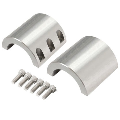 Solid Spare Steel 2" Inch OD Size Universal Roll Cage Mounts Split Collar Tube Clamps