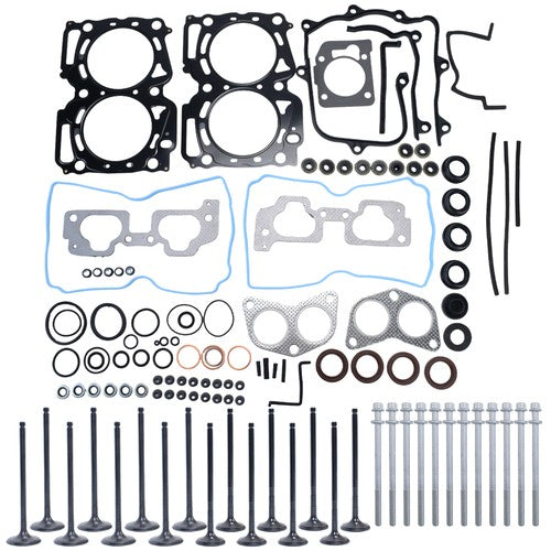 New Head Gasket Set Intake Exhaust Valves Fits For 2004-2009 Subaru 2.5L