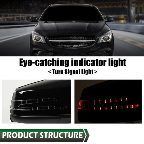 Solid Spare Fit For 2014-2018 Mercedes-Benz CLA250 CLA45 Mirror Heated Blind Spot Right Side