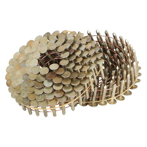Solid Spare 7/8" × 0.12" × 3/8" 15 Degree Galvanized Coil Roofing Nails 7200 Pack