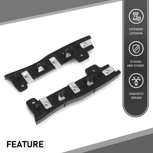 Solid Spare Fit For 2017-2019 Ford Escape Front Bumper Retainer Bracket Left+Right Side