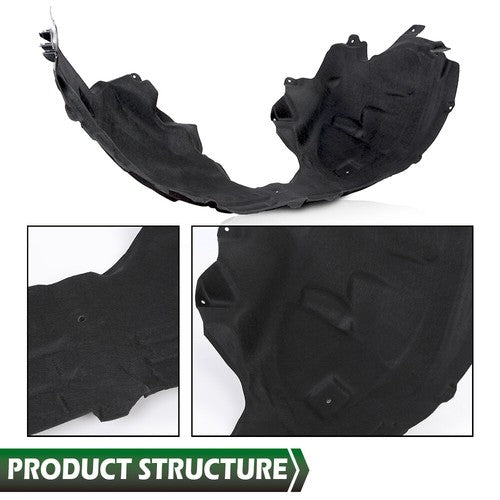 Solid Spare Inner Fender Liner Fit For 2020-2022 Ford Explorer Front Passenger Right Side