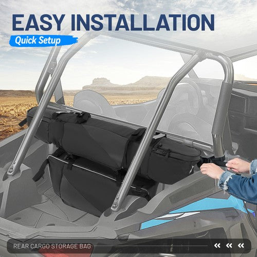 Solid Spare For Polaris RZR XP 4 1000/900 2014-23 UTV Rear Cargo Storage Bag Combination Bag