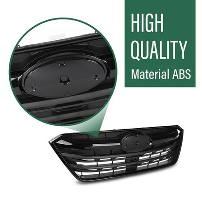 Solid Spare Fit For 20-22 Subaru Outback Front Bumper Upper Grille Black 91121AN08A