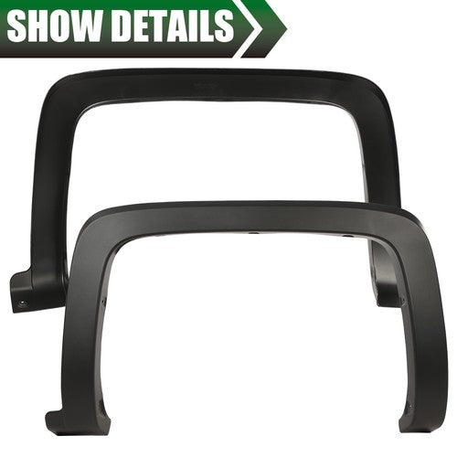 Solid Spare 4pcs Fit For 2014-2019 Chevy Silverado 1500 Factory Style Wheel Fender Flares