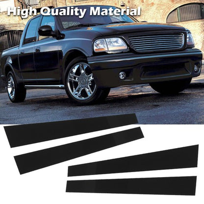 Solid Spare Fit For 97-03 Ford F150 Supercrew/Crew/Harley 4pcs Door B Pillar Appliques
