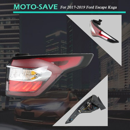 Solid Spare Taillight Right Outer For 2017-2019 Ford Escape Kuga Tail Light Brake Rear Lamp