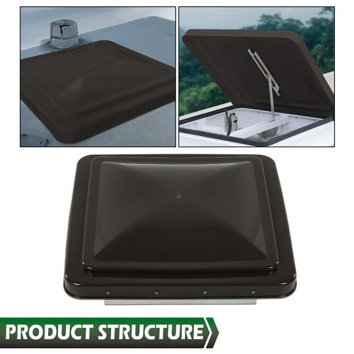 Solid Spare 14" x 14" Replacement Roof Vent Cover Camper RV Trailer Ventline 3PC