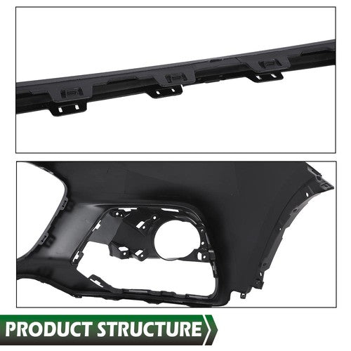Solid Spare Fit For 2017-2020 Chevrolet Trax 1.4L 1.8L Front Upper Bumper Cover Replacement