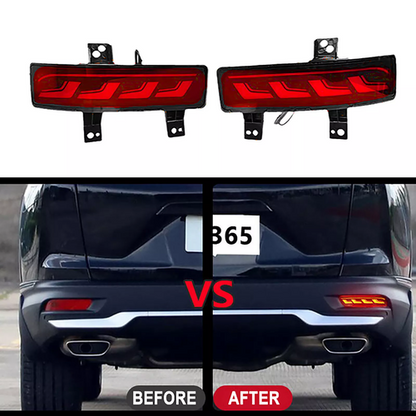Red Lens Rear Bumper Reflector Fog Light LED Brake Lamp For Honda CRV 2020-2022