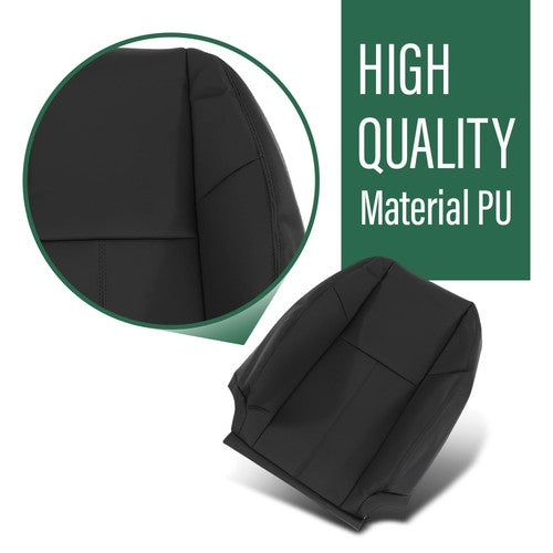 Solid Spare Fit For 07-13 Chevy Silverado GMC Sierra Crew Cab Full Set Seat Covers Replace