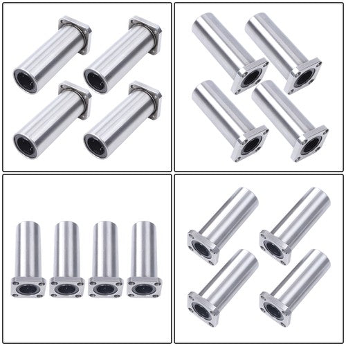 Solid Spare 4Pack of LMK25UU 25mm 40mm 59mm Square Linear Ball Bearings for CNC 3D Printer