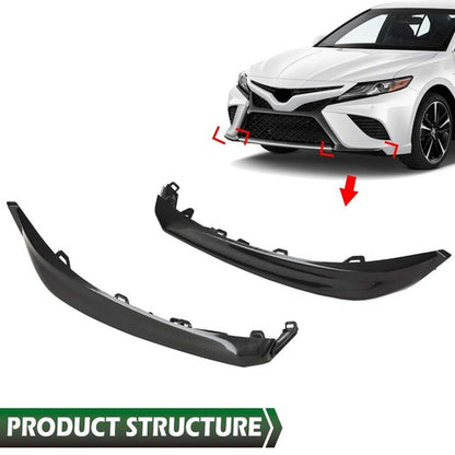 Solid Spare Fit For 2018 2019 2020 Toyota Camry Front Bumper Lower Molding Trim Left+Right