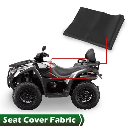 Solid Spare Universal 23.8" x 36" Motorcycle Scooter ATV Waterproof Seat Cover Cushion Black