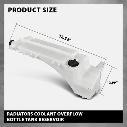 Solid Spare Coolant Reservoir Expansion Tank w/ Cap Fit For 2008 - 2018 Volvo Mack Truck