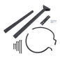 Solid Spare Zero Turn Mower Handle Mount Kit For Garden Trash Yard Cleaning 5 Gallon Bucket