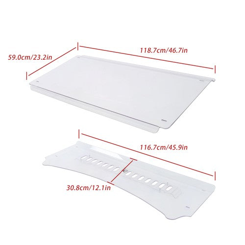 Solid Spare For Kubota RTV 900 /900XT /900XTG KB-9LWV-2 New Windshield Glass 2006-2012