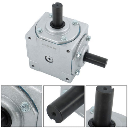 Solid Spare 40 HP Right Angle Gearbox 19455-SR-KW-KW-GR For Crosshole And Keyed Shaft