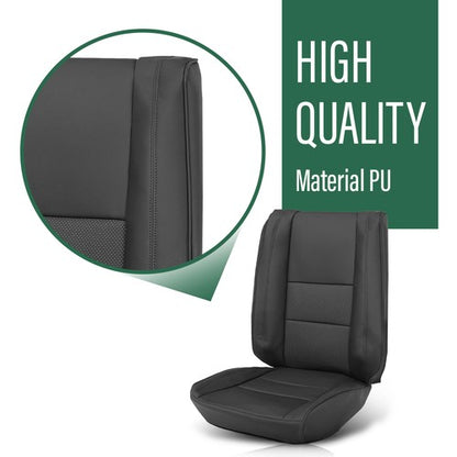 Solid Spare Fit For 2011-2019 Jeep Grand Cherokee Front & Rear Full Set Seat Covers Replace