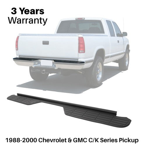 Solid Spare Rear Bumper Step Pad For Chevrolet Blazer C/K Series Pickup 1988-2000 Black