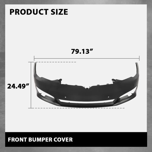 Solid Spare Front Bumper Cover Fit For 2016 2017 2018 2019 2020 2021 Tesla Model S New