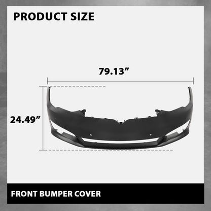 Solid Spare Front Bumper Cover Fit For 2016 2017 2018 2019 2020 2021 Tesla Model S New