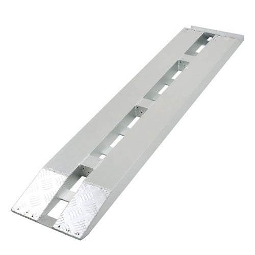 Solid Spare 2-Piece 60''x12'' Ramps 6500Lbs Car Trailer Truck Ramps Hook End Knife Aluminum