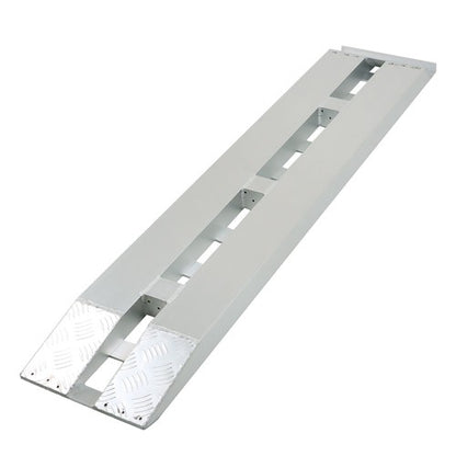 Solid Spare 2-Piece 60''x12'' Ramps 6500Lbs Car Trailer Truck Ramps Hook End Knife Aluminum