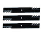 Solid Spare (3) Wright 48" Compatible 596-308 Gator Mulching Mower Blades Replace 71440002