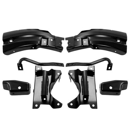Solid Spare Front Bumper Mounting Support Brace Bracket 8pc Kit For Silverado 1500 2007-2013