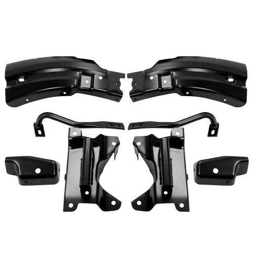 Solid Spare Front Bumper Mounting Support Brace Bracket 8pc Kit For Silverado 1500 2007-2013