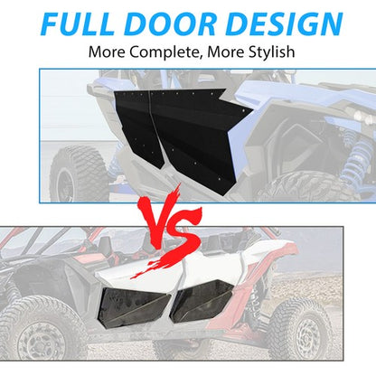 Solid Spare 4PCS Aluminum Door Panel Powder Coated For CAN AM X3 Full Doors 17 18 19 20-2024