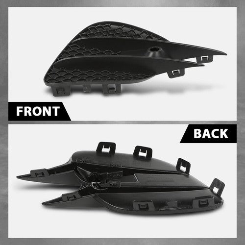Solid Spare Fit For 16-19 Mercedes-Benz GLC 300 350 Fog Light Cover Lamp Trim Left+Right