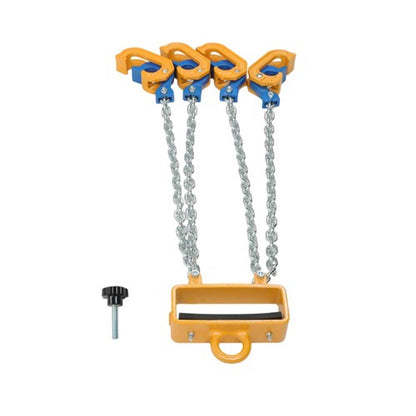 Solid Spare Chain Drum Lifter 4400 lbs Loading Capacity for 55 Gallon Drums Forklift Hoist