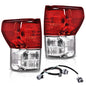 Solid Spare Tail Lights Brake Lamp w/o Bulb LH & RH Fit For Toyota Tundra 2007-2013