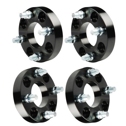 Solid Spare 4× 1" 4x4 Wheel Spacers 62mm Hub Bore 1/2x20 Studs For EZGO Club Car Golf Cart