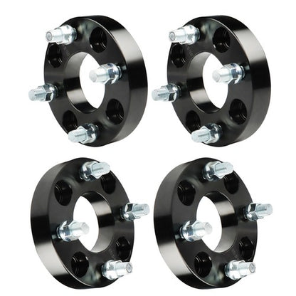 Solid Spare 4× 1" 4x4 Wheel Spacers 62mm Hub Bore 1/2x20 Studs For EZGO Club Car Golf Cart