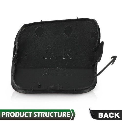 Solid Spare Fit For 20-23 Toyota Highlander Front Bumper Tow Eye Hook Cover Right Side