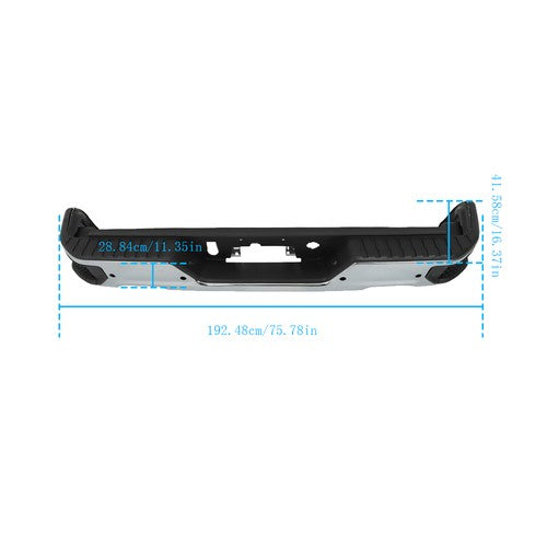 Solid Spare W/ Vent And Sensor Hole Auto Rear Bumper Metal For Chevrolet 2019-2023 &GMC NEW