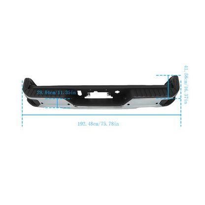 Solid Spare W/ Vent And Sensor Hole Auto Rear Bumper Metal For Chevrolet 2019-2023 &GMC NEW